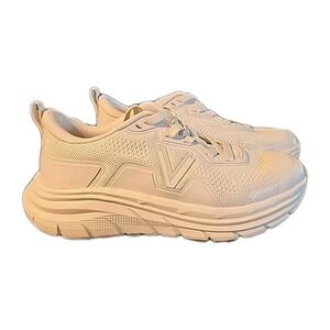 Vionic Walk Max Women's 6.5 Lace Up Shoes Cream Arch Support